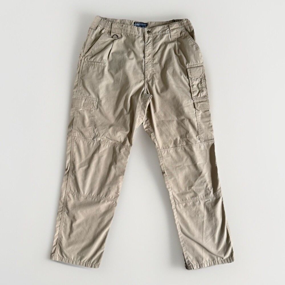 511 Tactical Taclite Pro Ripstop Utility Cargo Work Pants Khaki Mens 38x34 Lg